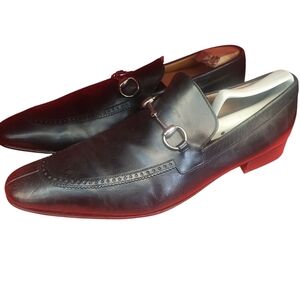 Gucci Black and Red Loafers